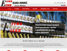 Tablet Screenshot of elko-maric.ba